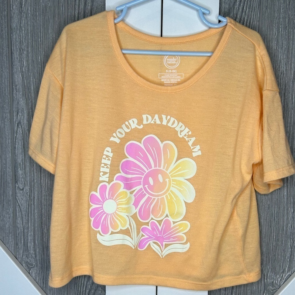 D16.04 Wonder Nation Girls Short Sleeve Sleep/Casual Top 6/6X